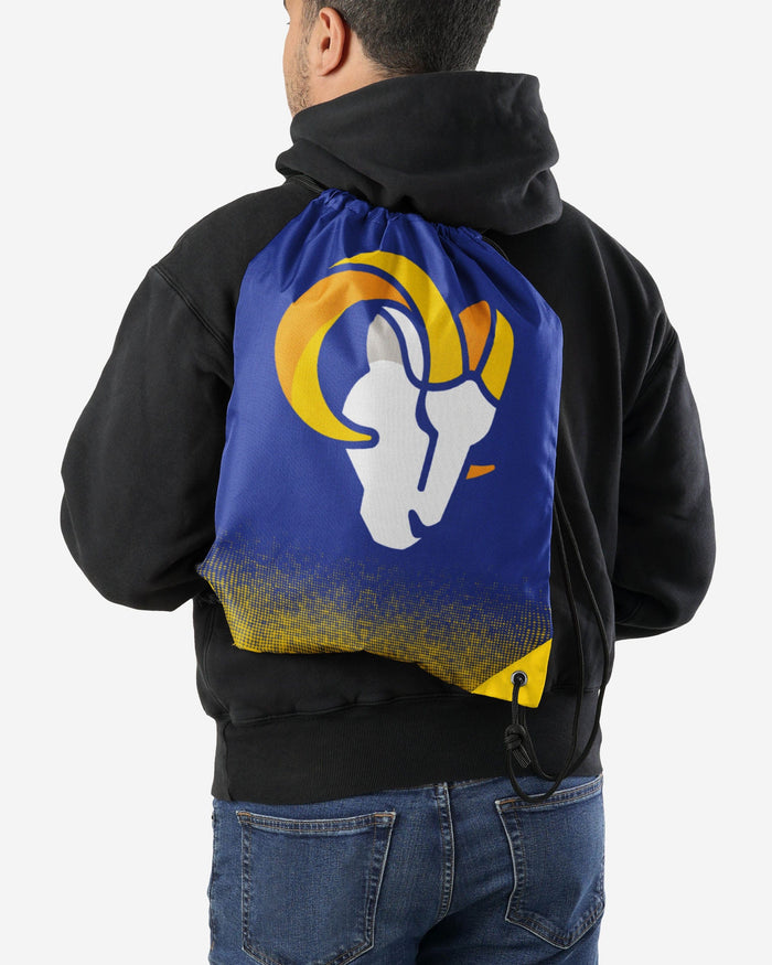 Los Angeles Rams Gradient Drawstring Backpack FOCO - FOCO.com