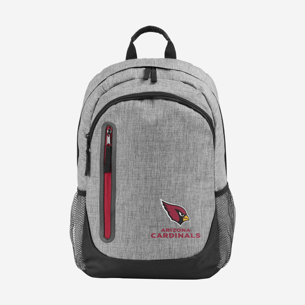 Arizona Cardinals Heather Grey Bold Color Backpack FOCO - FOCO.com