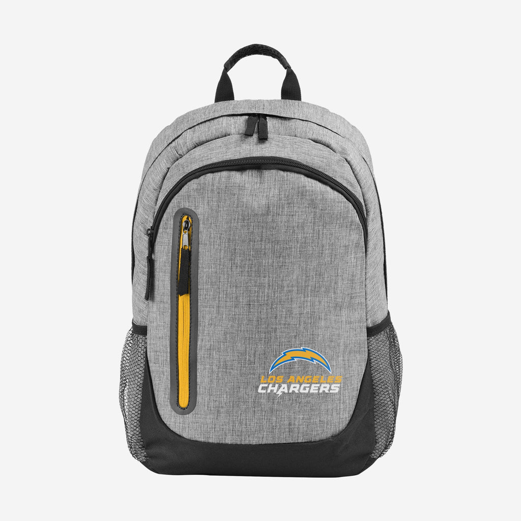 Los Angeles Chargers Heather Grey Bold Color Backpack FOCO - FOCO.com