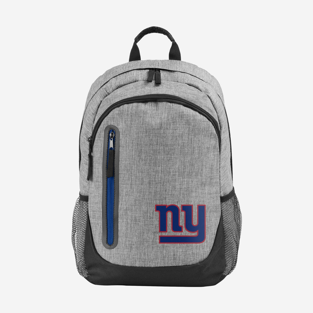 New York Giants Heather Grey Bold Color Backpack FOCO - FOCO.com