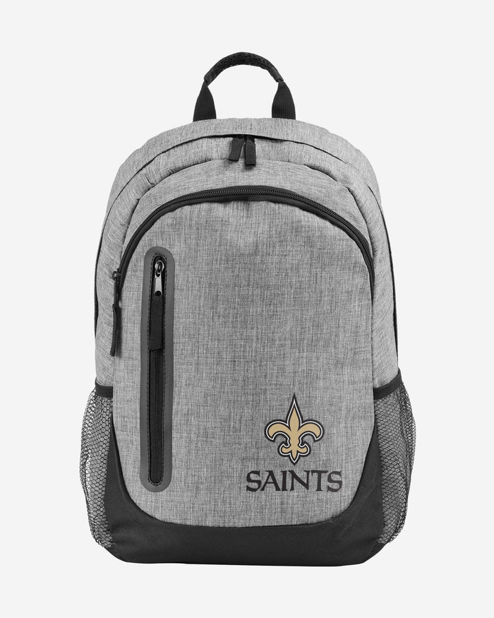 New Orleans Saints Heather Grey Bold Color Backpack FOCO - FOCO.com