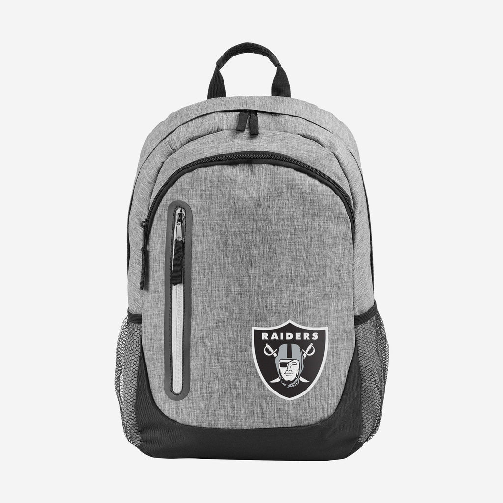 Las Vegas Raiders Heather Grey Bold Color Backpack FOCO - FOCO.com