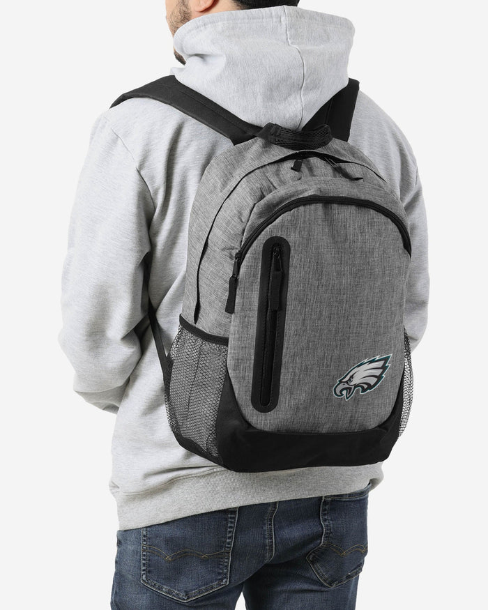 Philadelphia Eagles Heather Grey Bold Color Backpack FOCO - FOCO.com