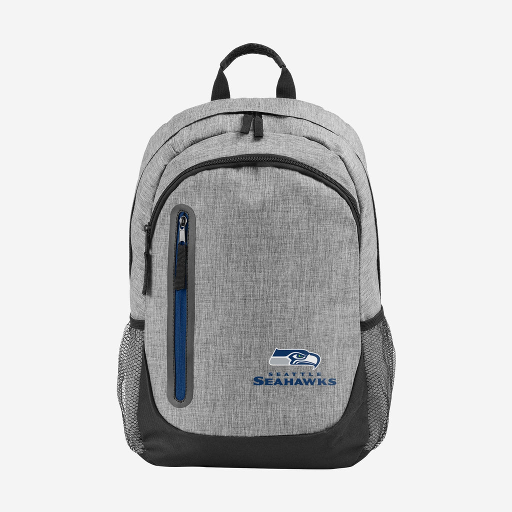 Seattle Seahawks Heather Grey Bold Color Backpack FOCO - FOCO.com