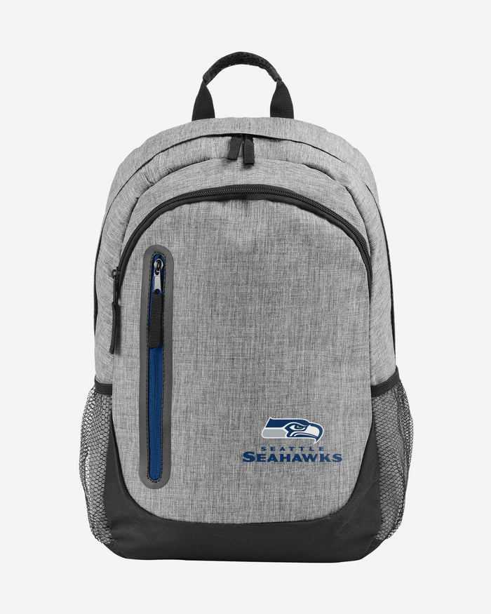 Seattle Seahawks Heather Grey Bold Color Backpack FOCO - FOCO.com