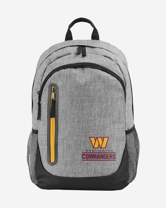 Washington Commanders Heather Grey Bold Color Backpack FOCO - FOCO.com