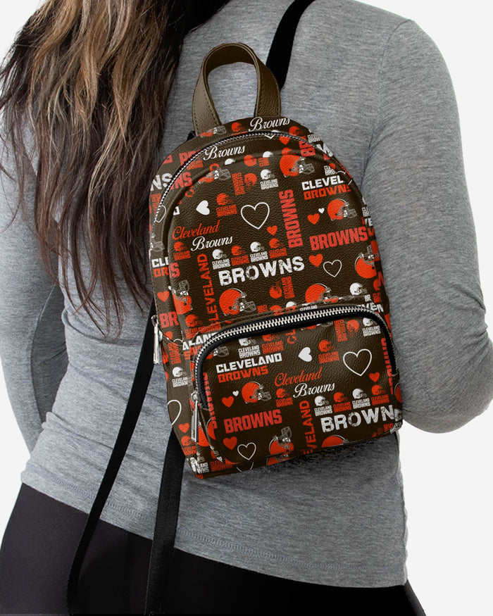 Cleveland Browns Logo Love Mini Backpack FOCO - FOCO.com