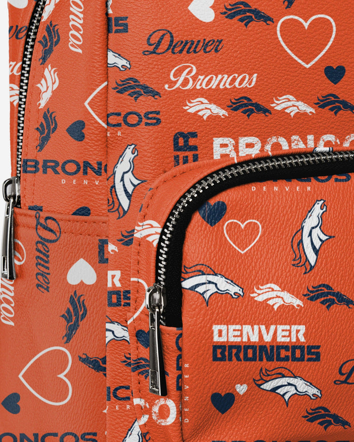 Denver Broncos Logo Love Mini Backpack FOCO - FOCO.com