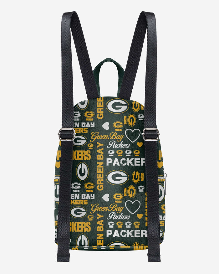 Green Bay Packers Logo Love Mini Backpack FOCO - FOCO.com