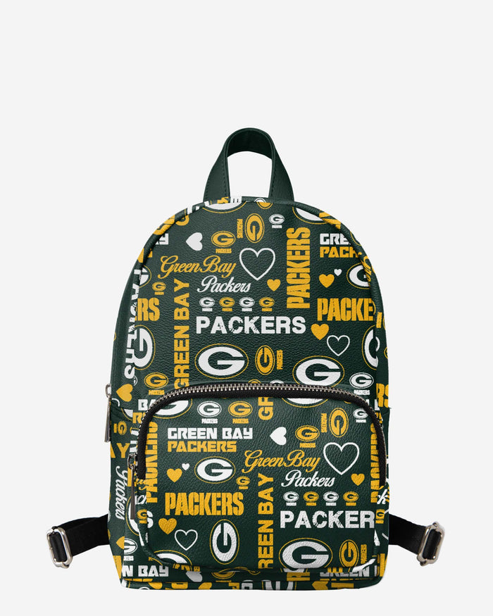 Green Bay Packers Logo Love Mini Backpack FOCO - FOCO.com