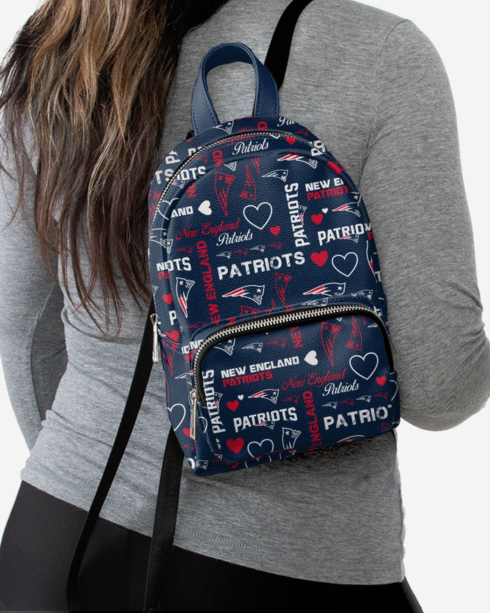 New England Patriots Logo Love Mini Backpack FOCO - FOCO.com