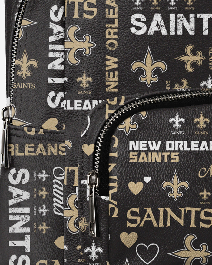 New Orleans Saints Logo Love Mini Backpack FOCO - FOCO.com