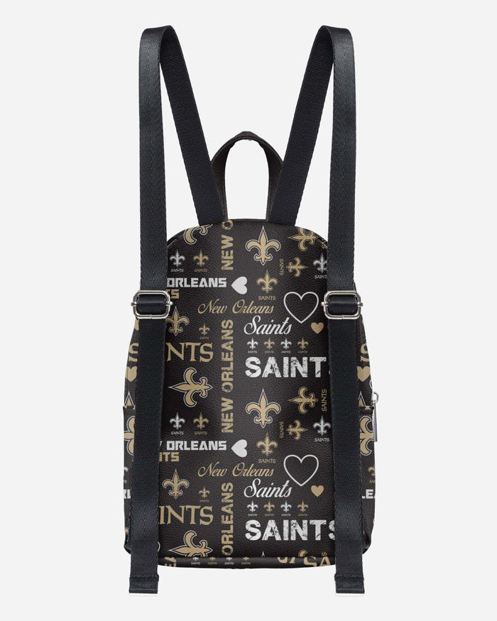 New Orleans Saints Logo Love Mini Backpack FOCO - FOCO.com