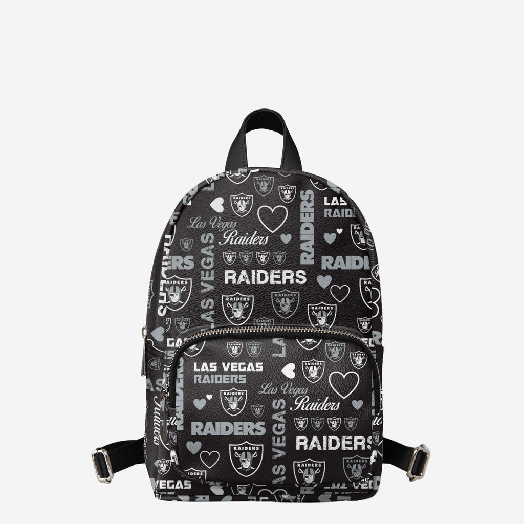 Las Vegas Raiders Logo Love Mini Backpack FOCO - FOCO.com