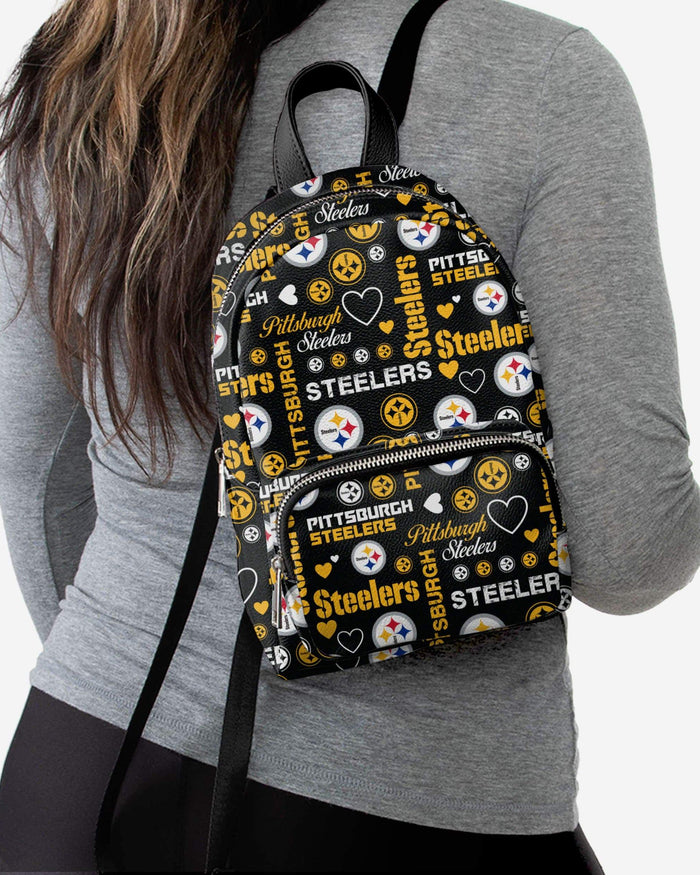 Pittsburgh Steelers Logo Love Mini Backpack FOCO - FOCO.com