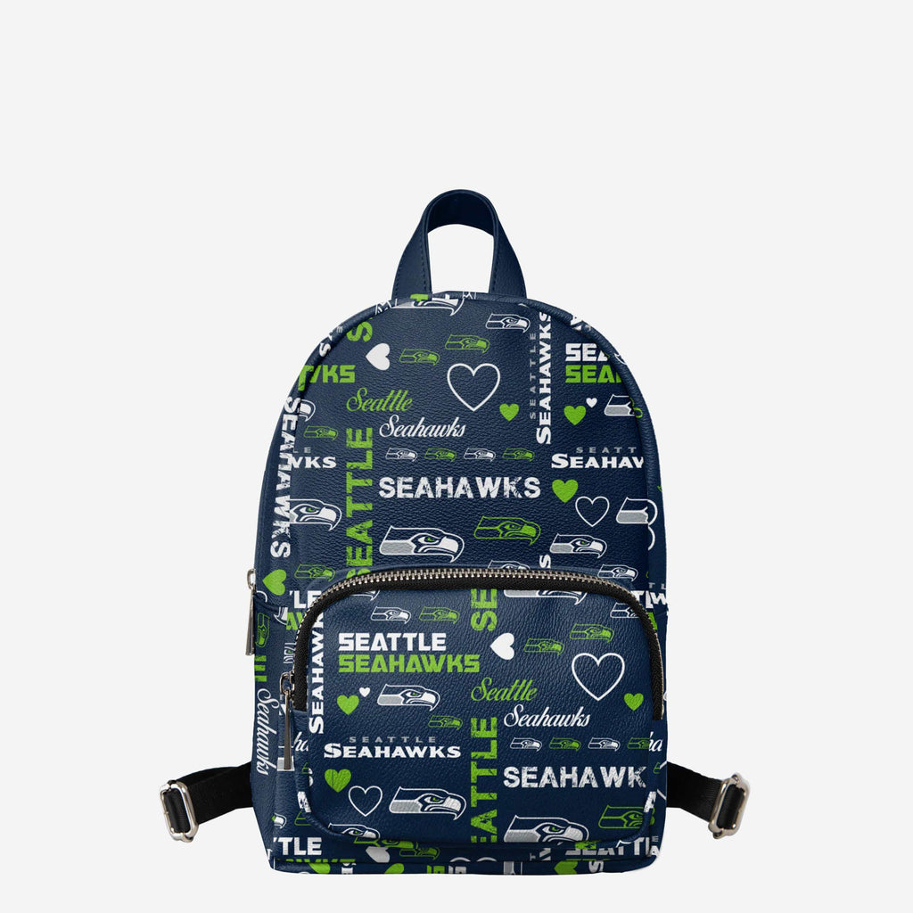 Seattle Seahawks Logo Love Mini Backpack FOCO - FOCO.com