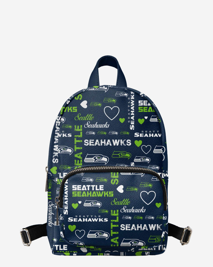 Seattle Seahawks Logo Love Mini Backpack FOCO - FOCO.com