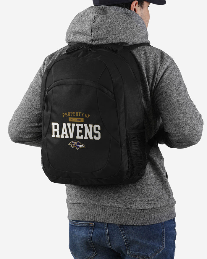 Baltimore Ravens Property Of Action Backpack FOCO - FOCO.com