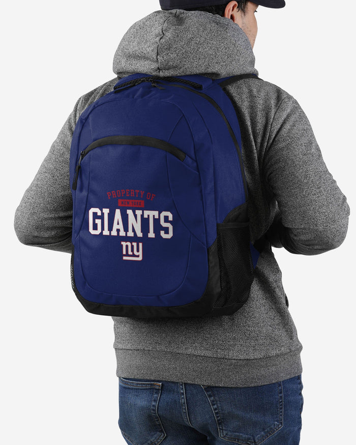 New York Giants Property Of Action Backpack FOCO - FOCO.com