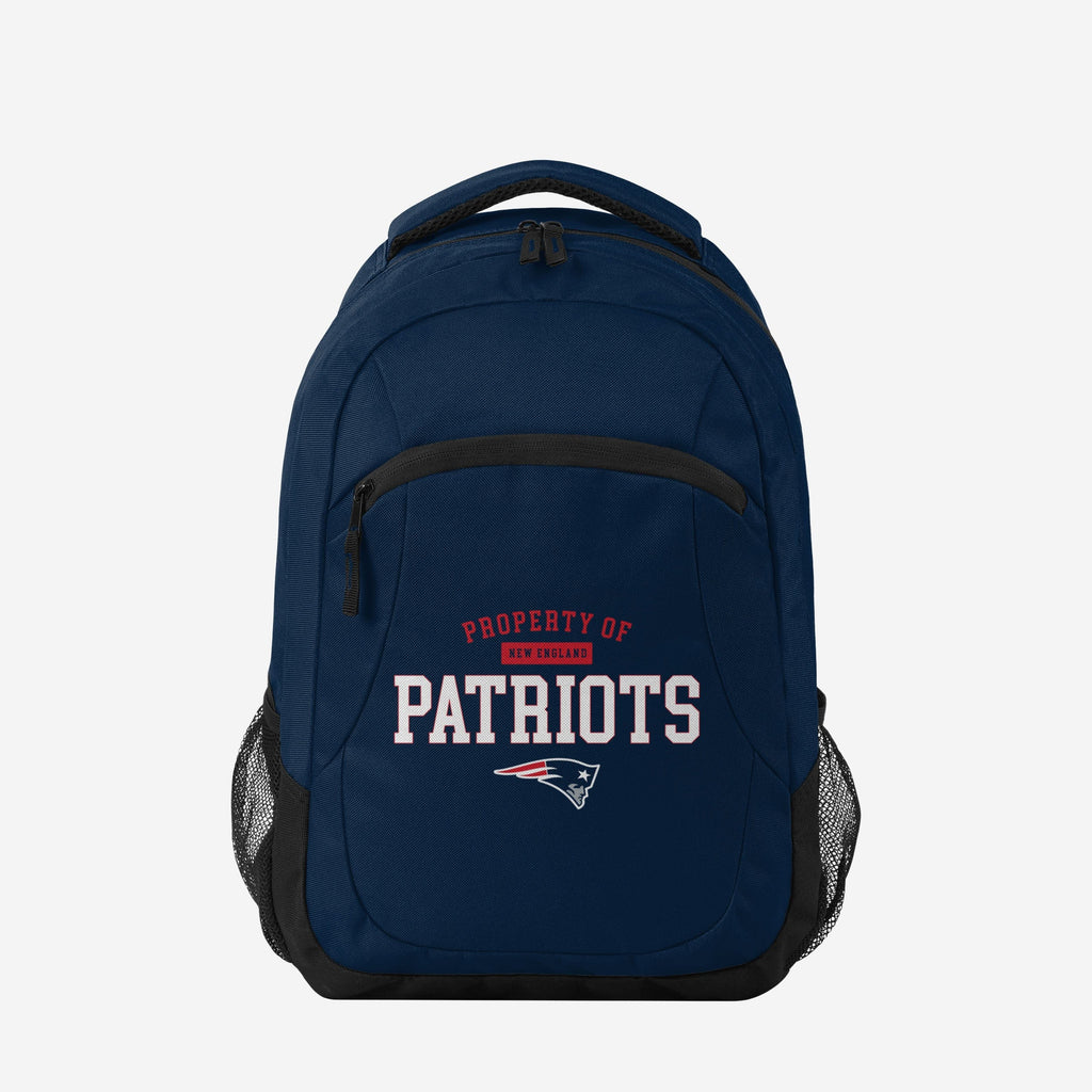 New England Patriots Property Of Action Backpack FOCO - FOCO.com