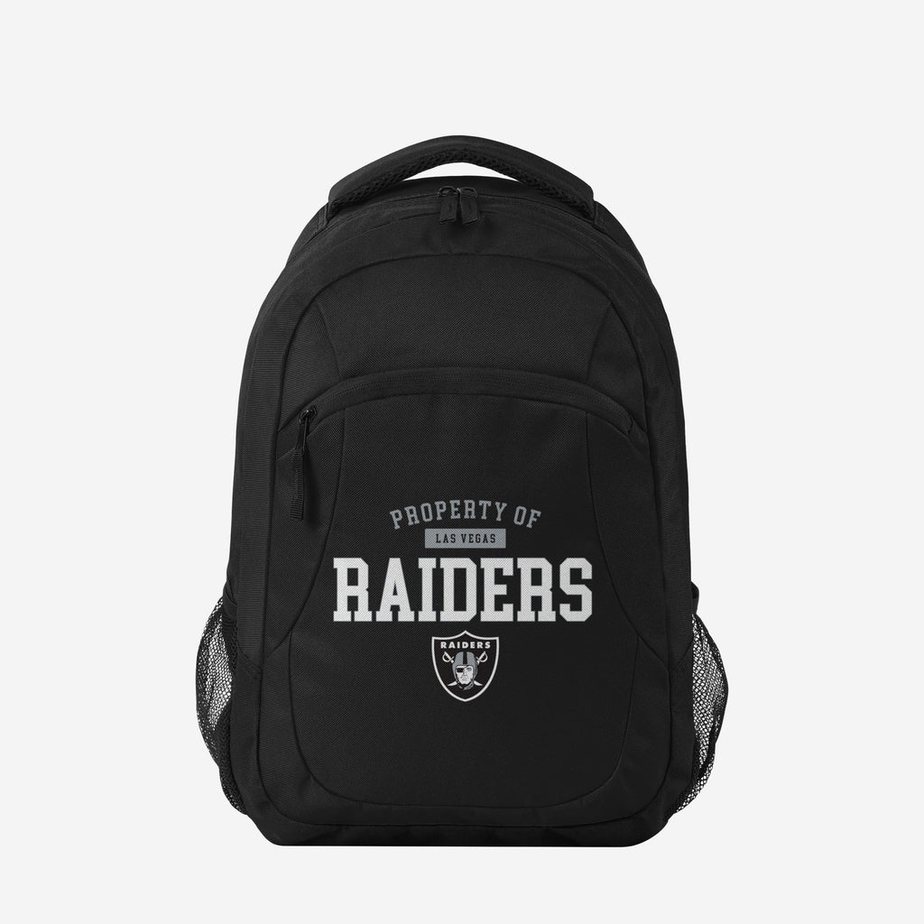 Las Vegas Raiders Property Of Action Backpack FOCO - FOCO.com