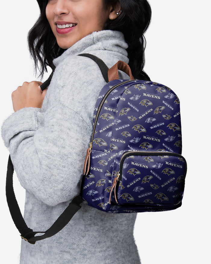 Baltimore Ravens Printed Collection Mini Backpack FOCO - FOCO.com