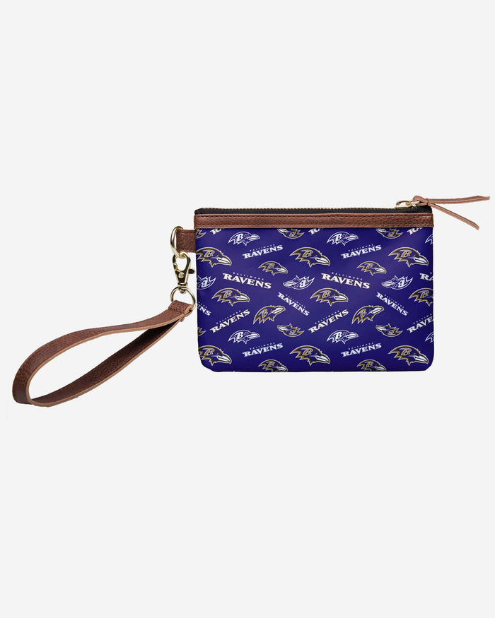 Baltimore Ravens Printed Collection Repeat Logo Wristlet FOCO - FOCO.com