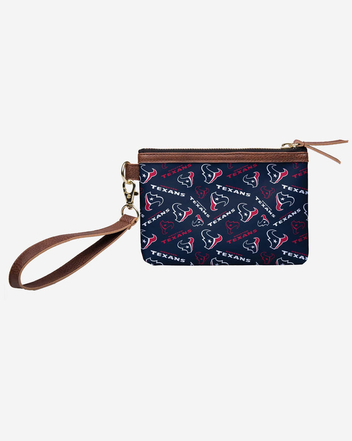 Houston Texans Printed Collection Repeat Logo Wristlet FOCO - FOCO.com