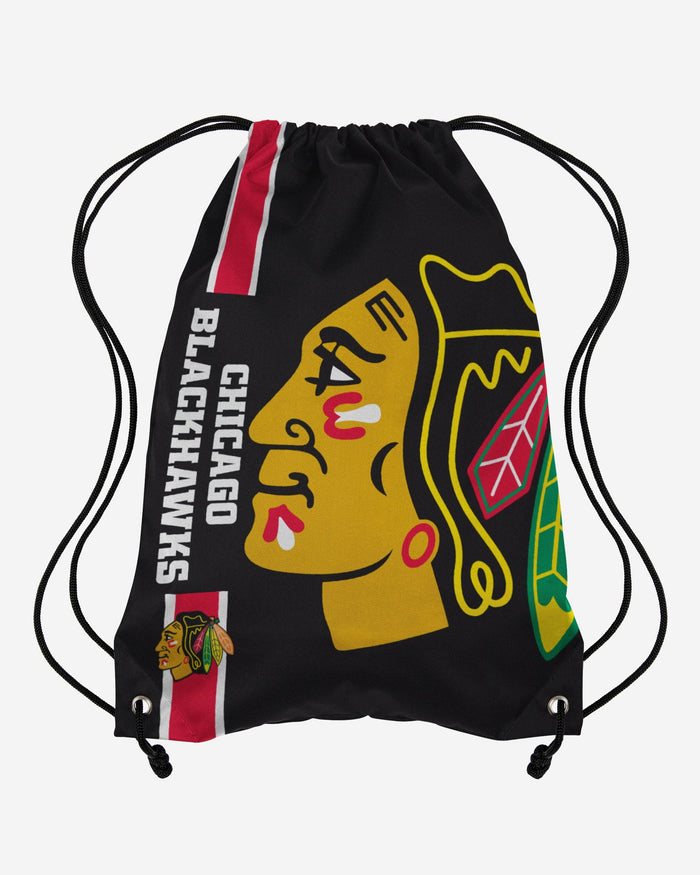 Chicago Blackhawks Big Logo Drawstring Backpack FOCO - FOCO.com