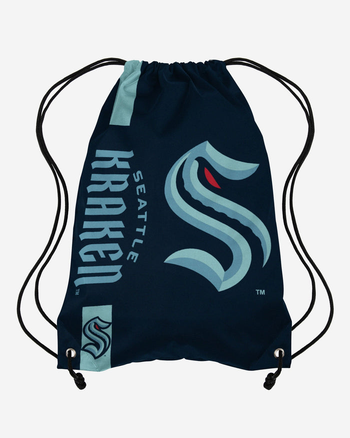 Seattle Kraken Big Logo Drawstring Backpack FOCO - FOCO.com