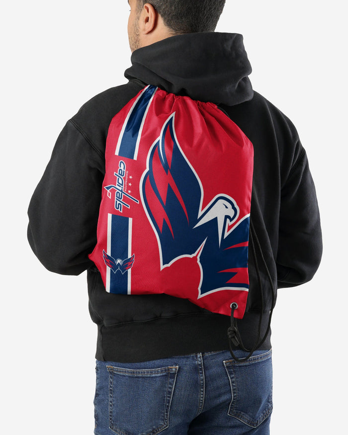 Washington Capitals Big Logo Drawstring Backpack FOCO - FOCO.com