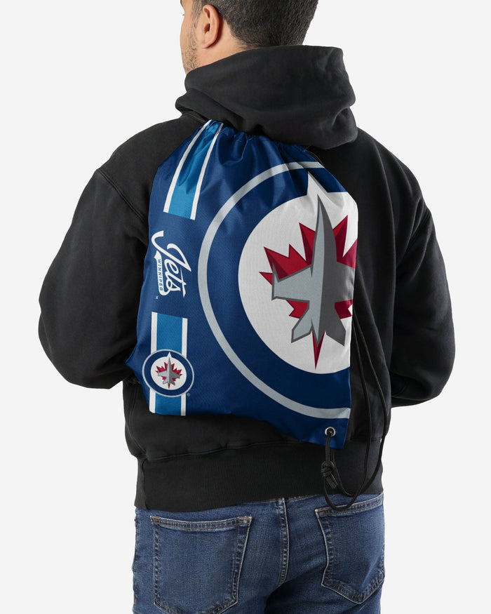 Winnipeg Jets Big Logo Drawstring Backpack FOCO - FOCO.com