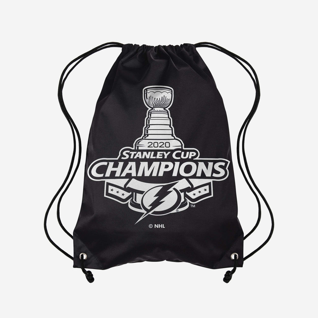 Tampa Bay Lightning 2020 Stanley Cup Champions Drawstring Backpack FOCO - FOCO.com