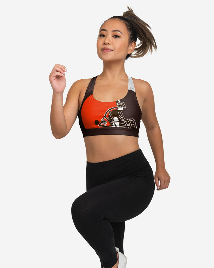 Cleveland Browns Womens Free Fan Sports Bra FOCO - FOCO.com