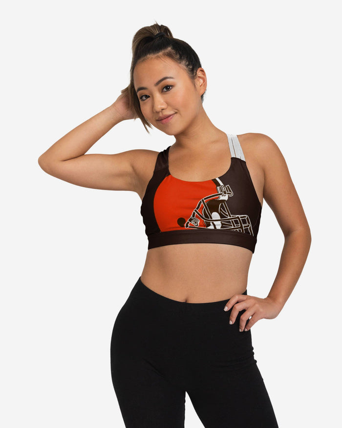 Cleveland Browns Womens Free Fan Sports Bra FOCO S - FOCO.com