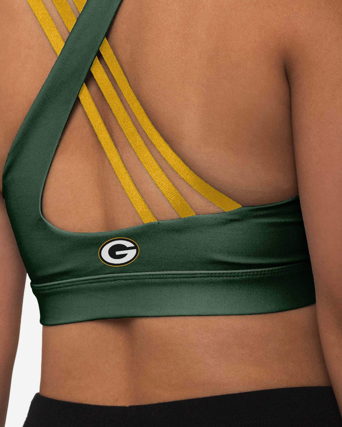 Green Bay Packers Womens Free Fan Sports Bra FOCO - FOCO.com