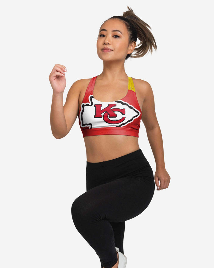 Kansas City Chiefs Womens Free Fan Sports Bra FOCO - FOCO.com