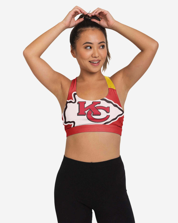 Kansas City Chiefs Womens Free Fan Sports Bra FOCO S - FOCO.com