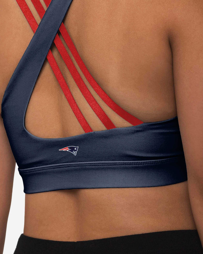 New England Patriots Womens Free Fan Sports Bra FOCO - FOCO.com