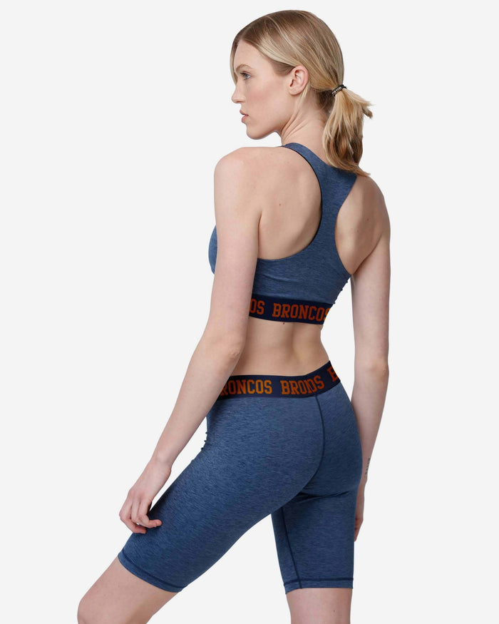 Denver Broncos Womens Team Color Static Sports Bra FOCO - FOCO.com