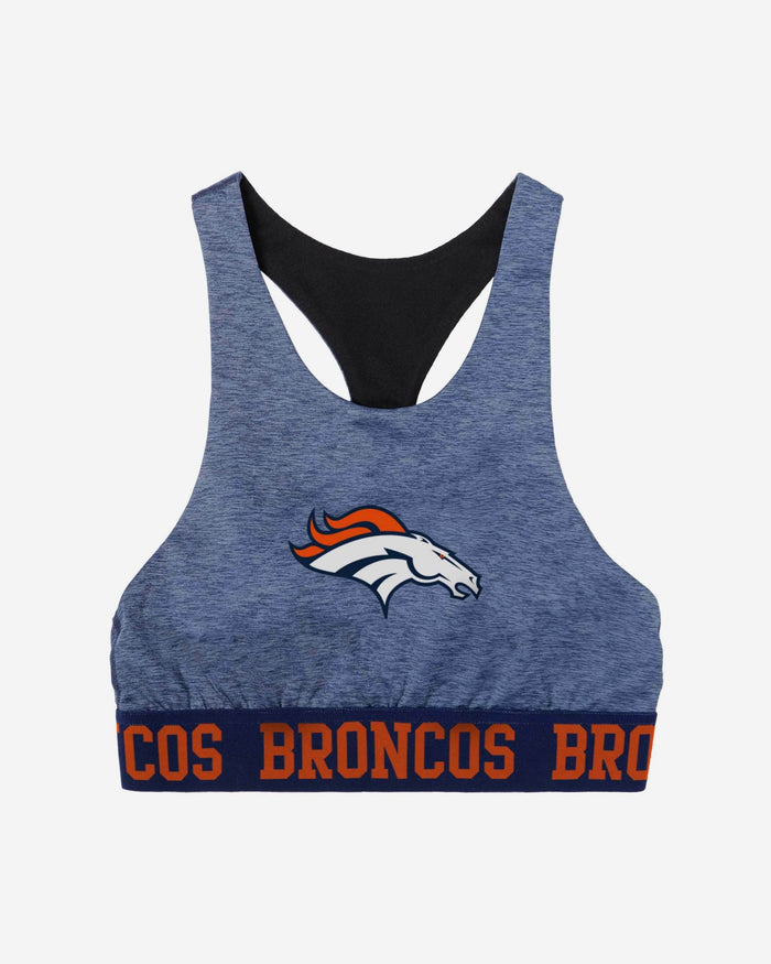 Denver Broncos Womens Team Color Static Sports Bra FOCO - FOCO.com