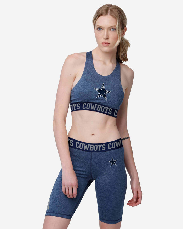 Dallas Cowboys Womens Team Color Static Sports Bra FOCO - FOCO.com