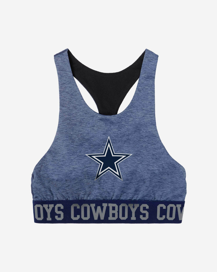 Dallas Cowboys Womens Team Color Static Sports Bra FOCO - FOCO.com