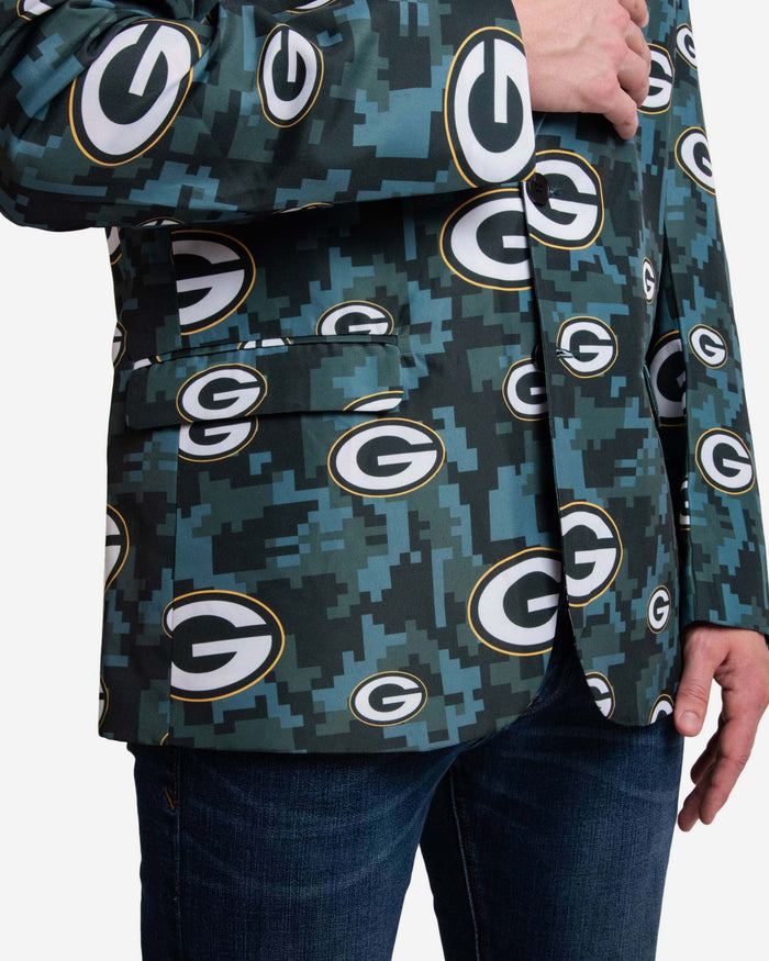 Green Bay Packers Digital Camo Suit Jacket FOCO - FOCO.com