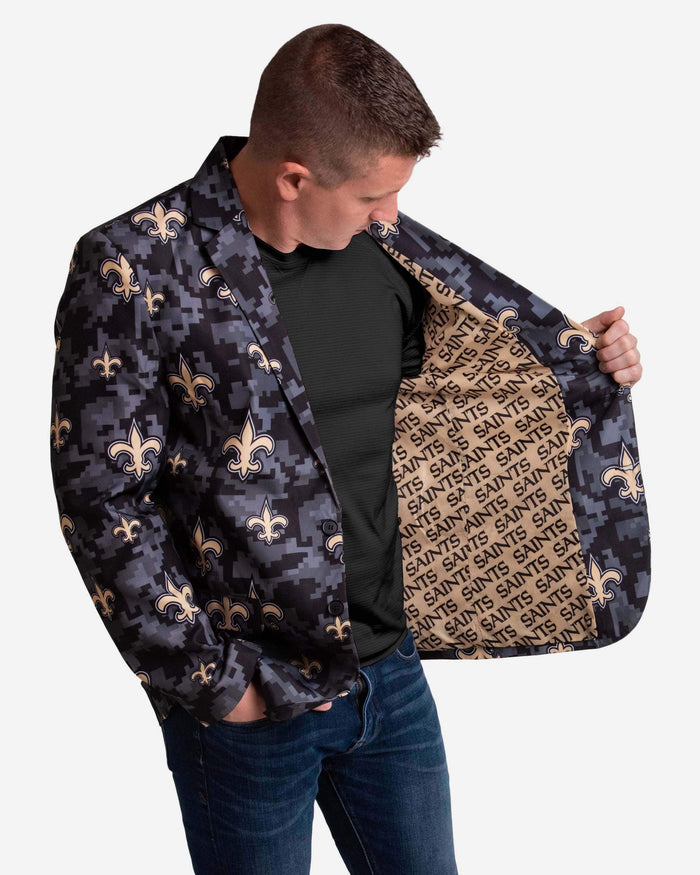 New Orleans Saints Digital Camo Suit Jacket FOCO - FOCO.com