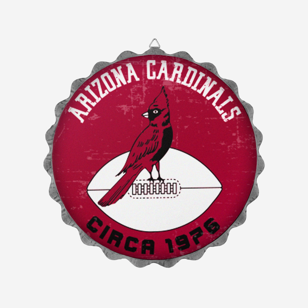 Arizona Cardinals Retro Bottle Cap Wall Sign FOCO - FOCO.com