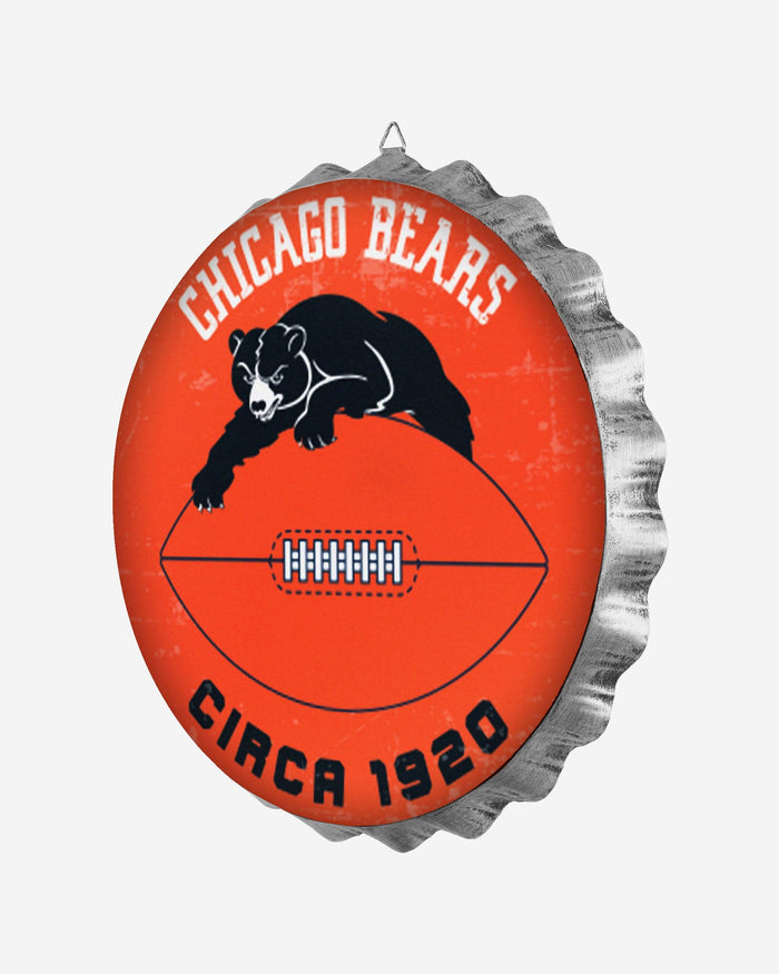 Chicago Bears Retro Bottle Cap Wall Sign FOCO - FOCO.com