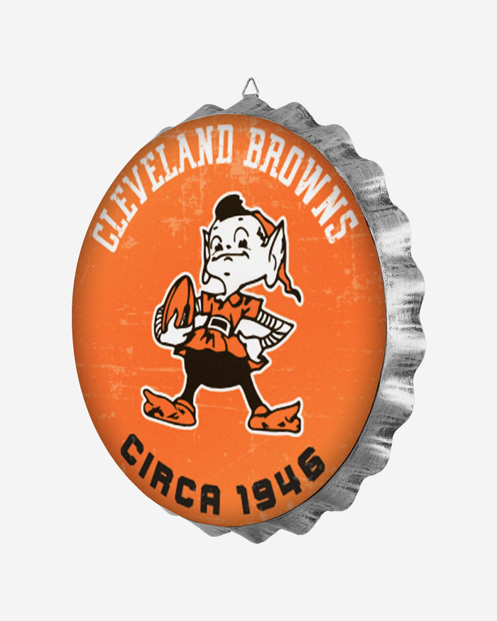 Cleveland Browns Retro Bottle Cap Wall Sign FOCO - FOCO.com