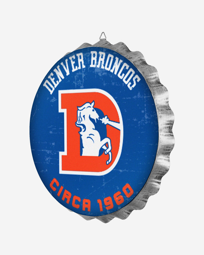 Denver Broncos Retro Bottle Cap Wall Sign FOCO - FOCO.com