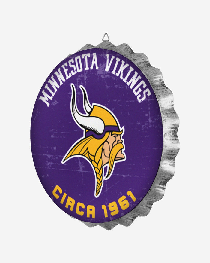 Minnesota Vikings Retro Bottle Cap Wall Sign FOCO - FOCO.com